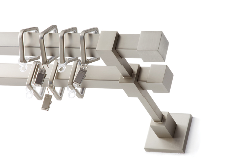 Anartisi Κουρτινόξυλο Διπλό Inox 20x20mm COPPER T20 Νίκ